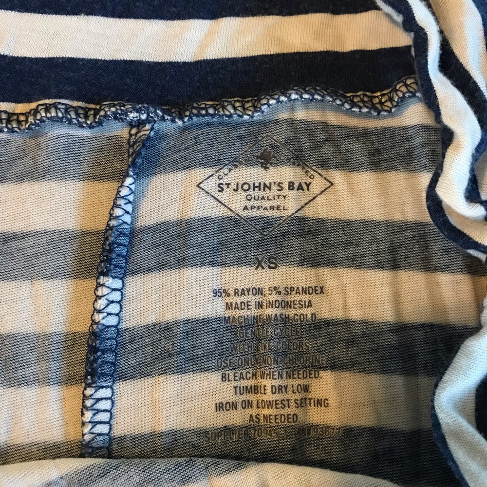 St. John’s bay blue striped maxi skirt XS - Picture 2 of 2